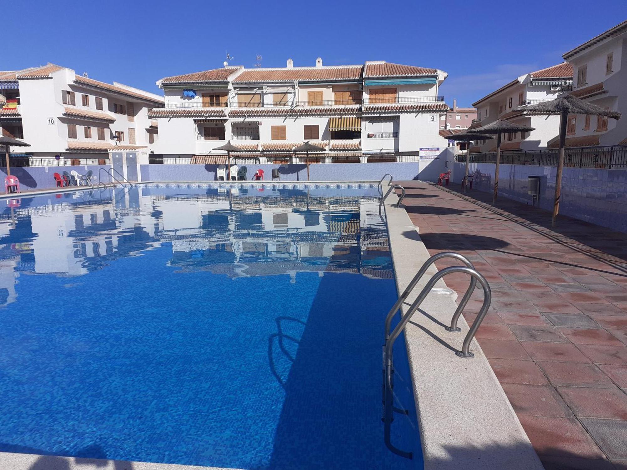 Apartamento Santa Pola, En Playa Del Tamarit Con Piscina. 外观 照片