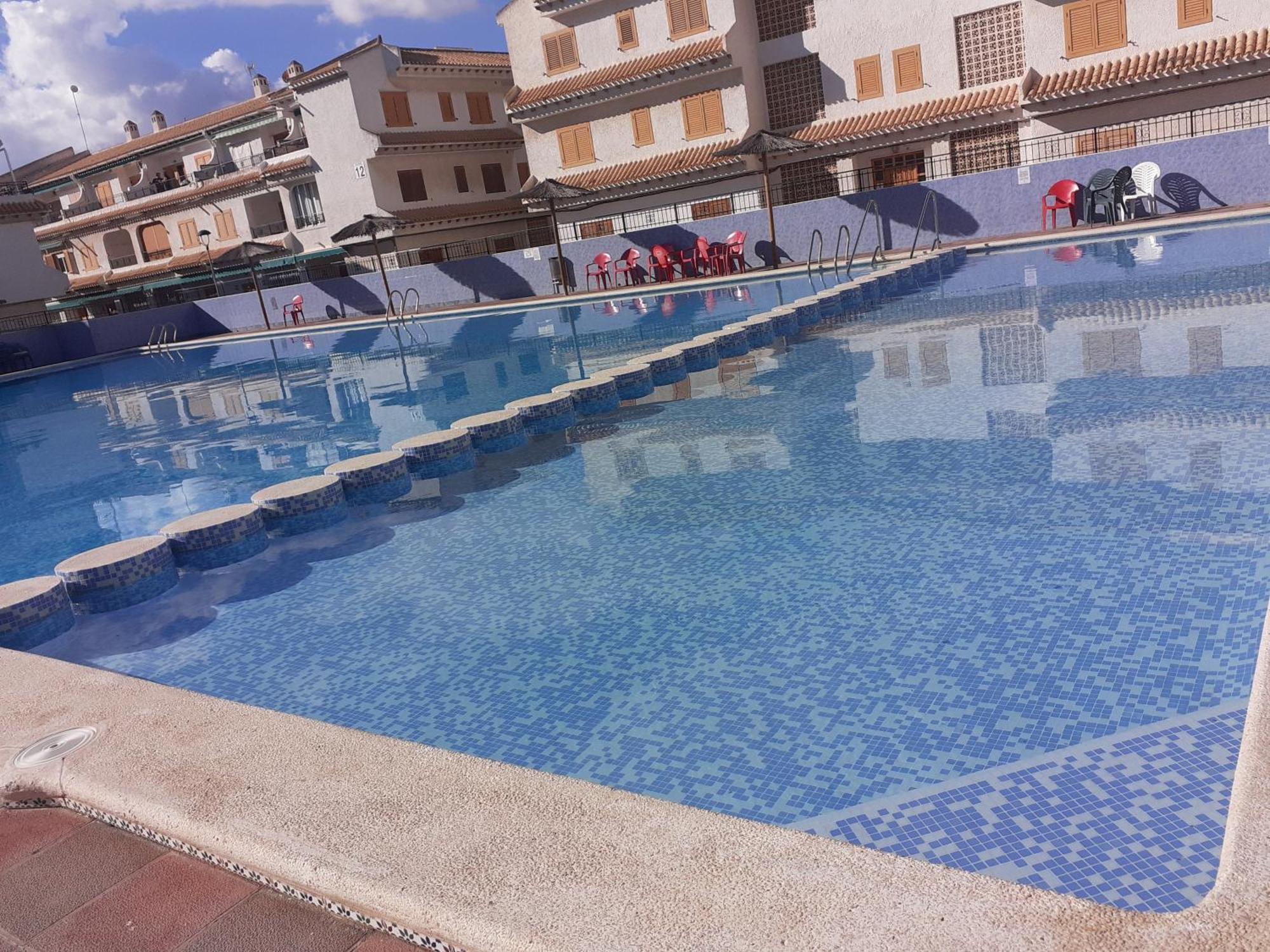 Apartamento Santa Pola, En Playa Del Tamarit Con Piscina. 外观 照片
